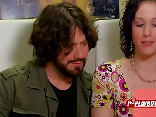 Randy adult swinger tie the knot gets say no to cunt munched by two babes